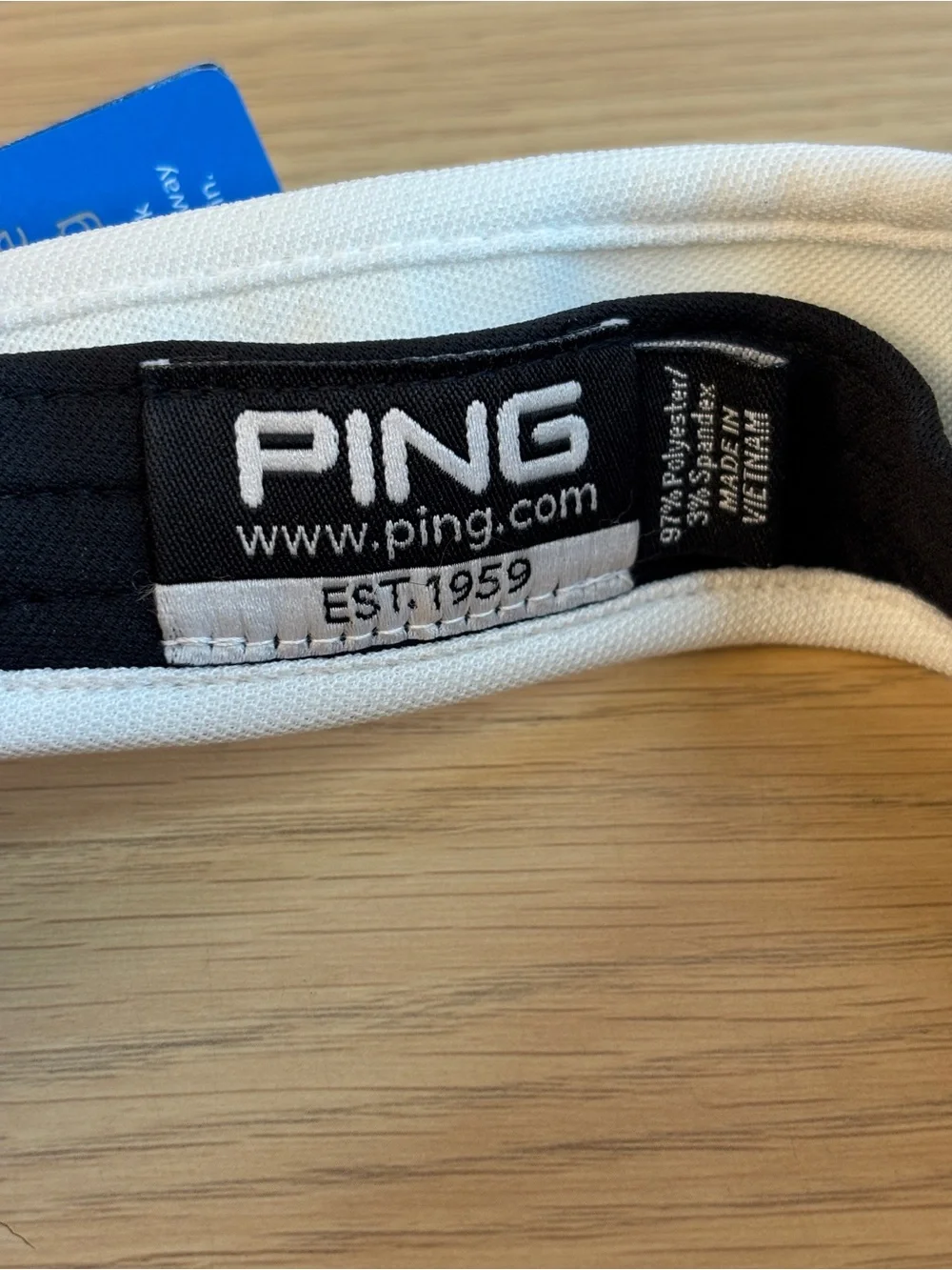 PING White & Teal Golf Visor NWT